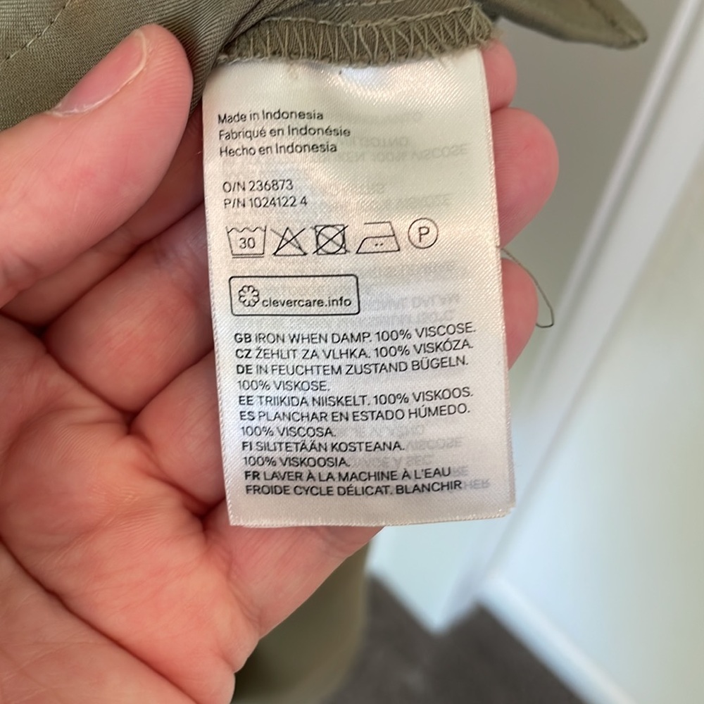 H&M Olive Tunic- oversized NWOT - Picture 10 of 11